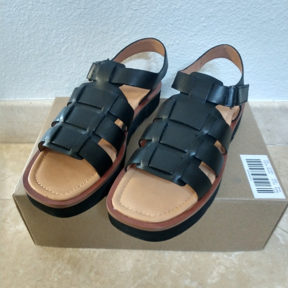 Madewell The Fisherman Flatform Sandal Size 8.5